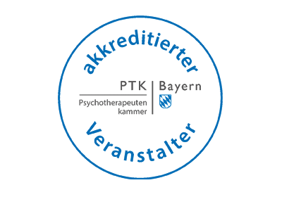 Logo für die Akkreditierung durch die Psychotherapeuthenkammer Bayern
